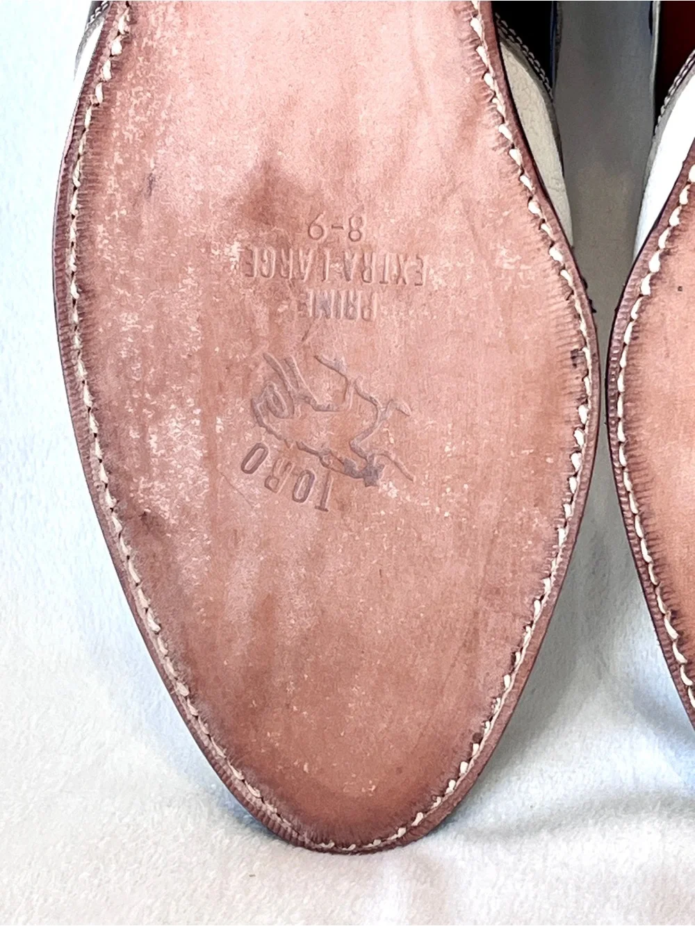 Vintage El Toro / Footjoy Handmade Leather Saddle Charro Dress Shoes Men's 9.5M